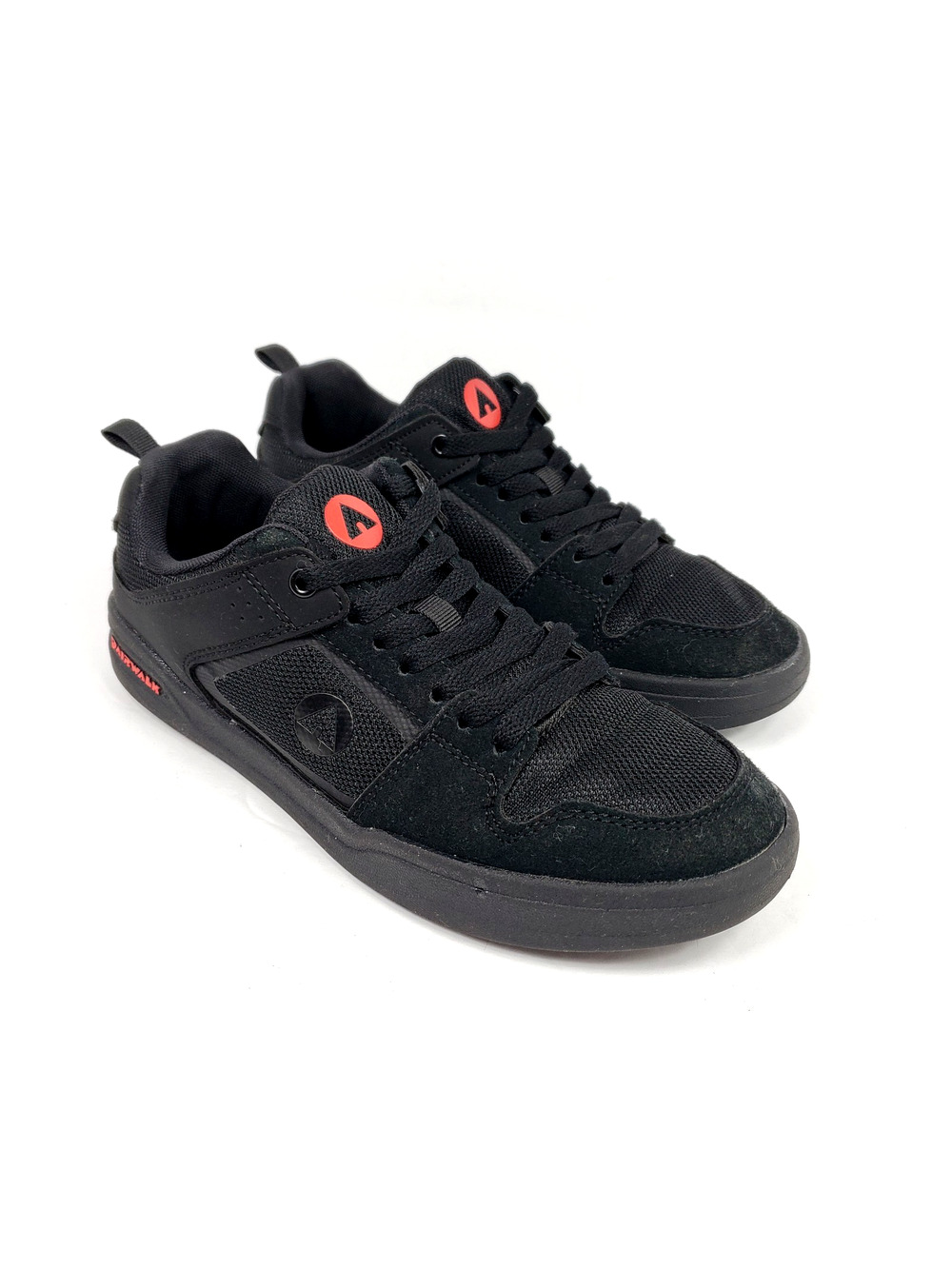 Airwalk Spin Youth Boys Size 6Y Black Low Athletic Casual Sneaker Shoes